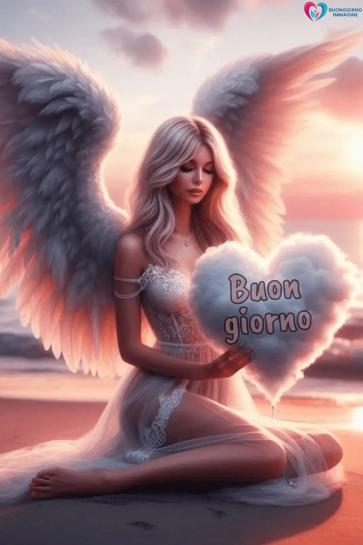 immagini buongiorno le ali del sorriso con stile artistico