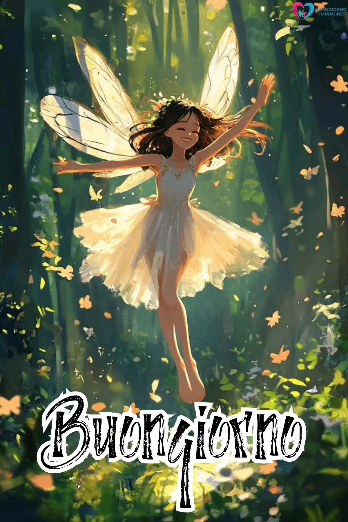 immagini buongiorno le fate del sole con stile artistico