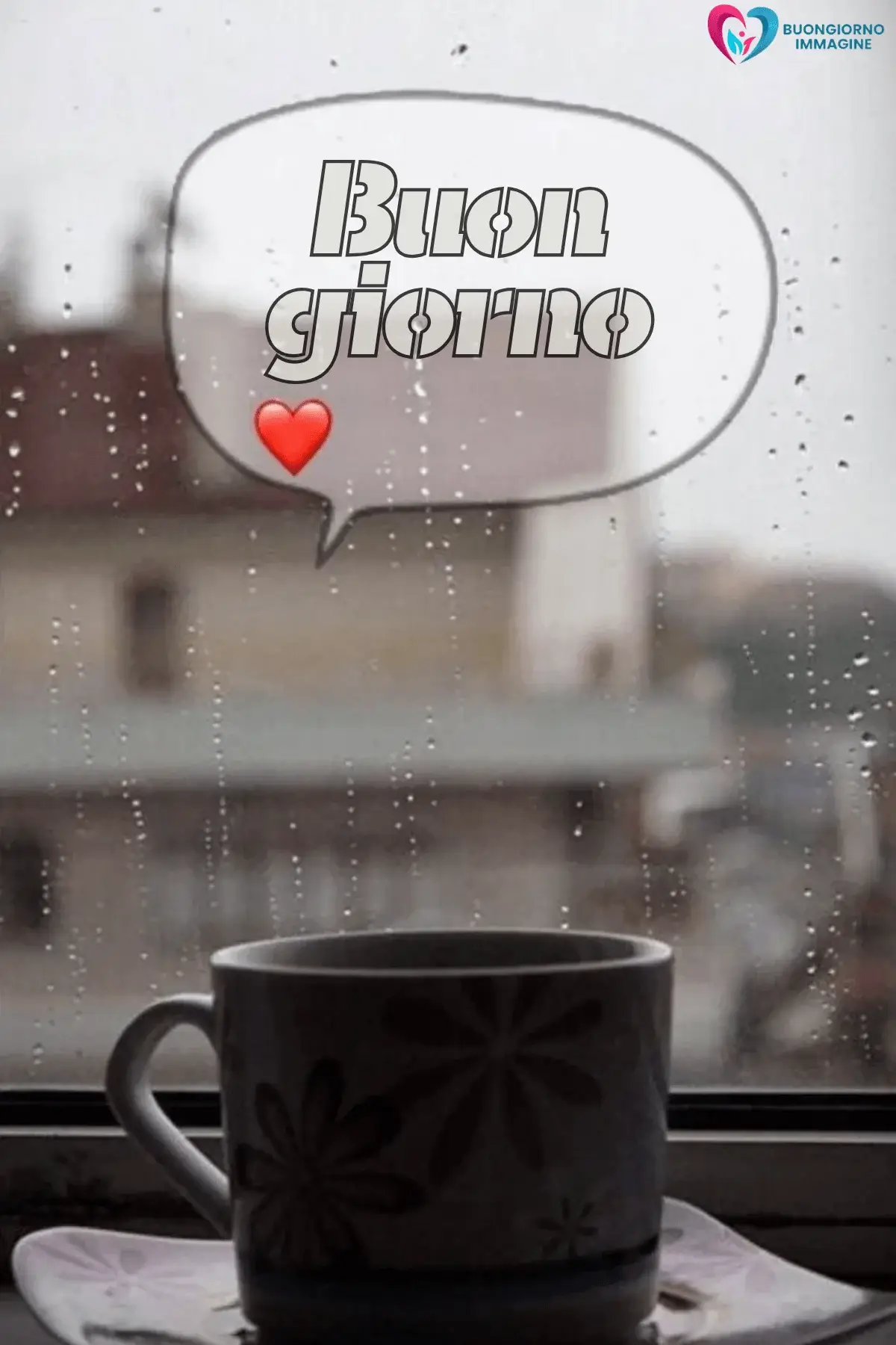 immagini buongiorno pioggia con cielo grigio