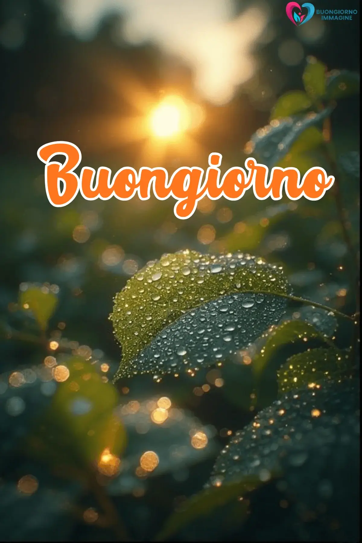 immagini buongiorno pioggia con natura rilassante