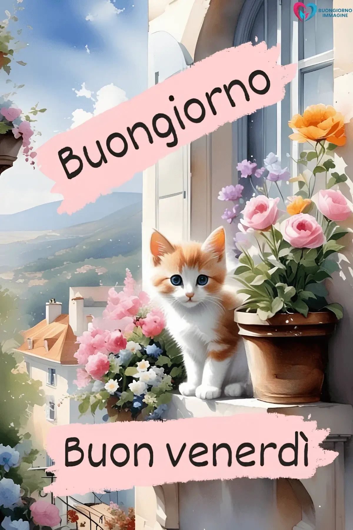 immagini buongiorno venerdì con energia positiva mattina