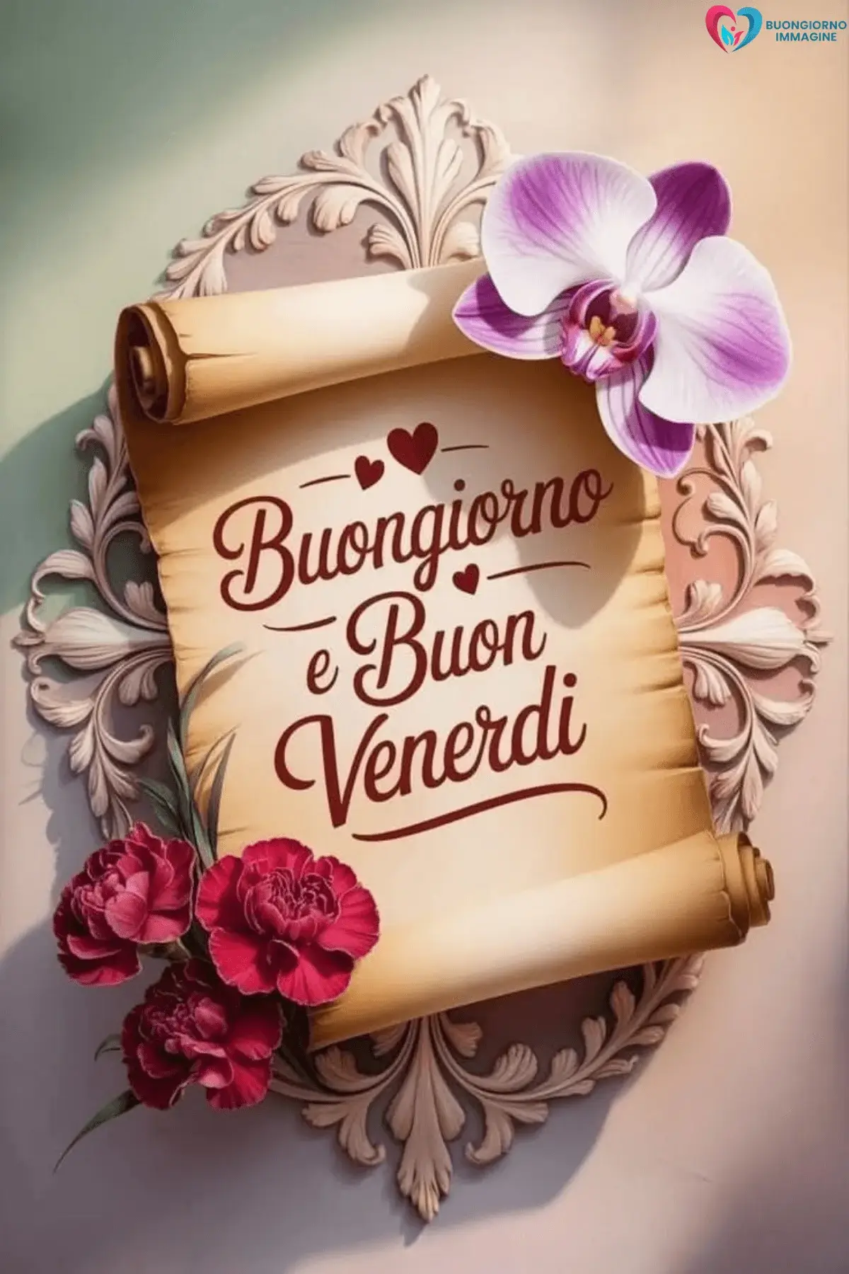 immagini buongiorno venerdì con luce del mattino serena