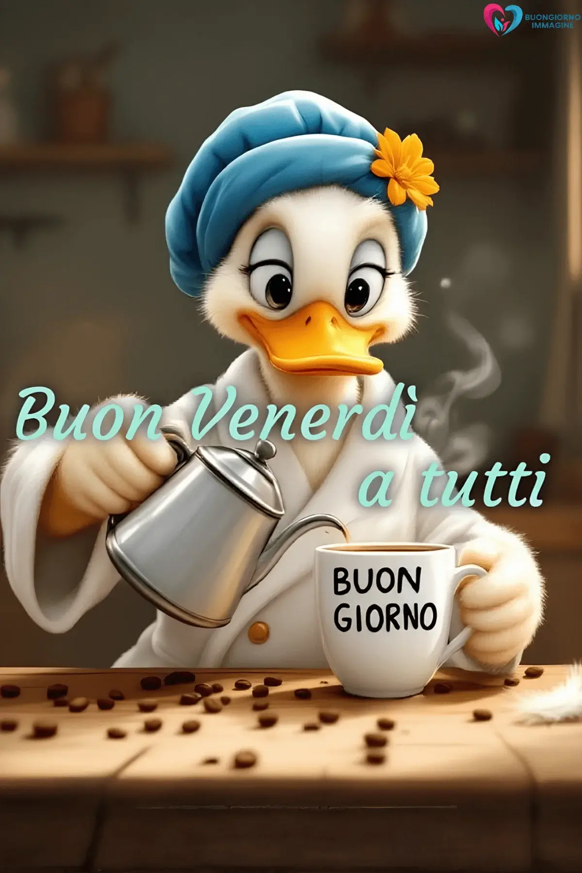 immagini buongiorno venerdì con scena serena