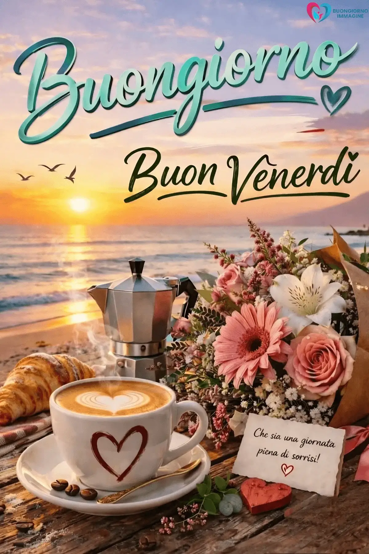 immagini buongiorno venerdì con scena tranquilla