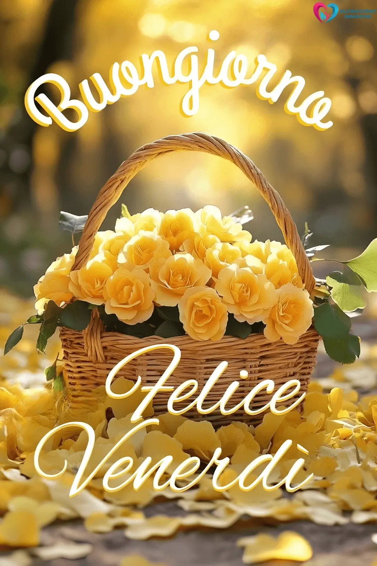 immagini buongiorno venerdì con sole splendente