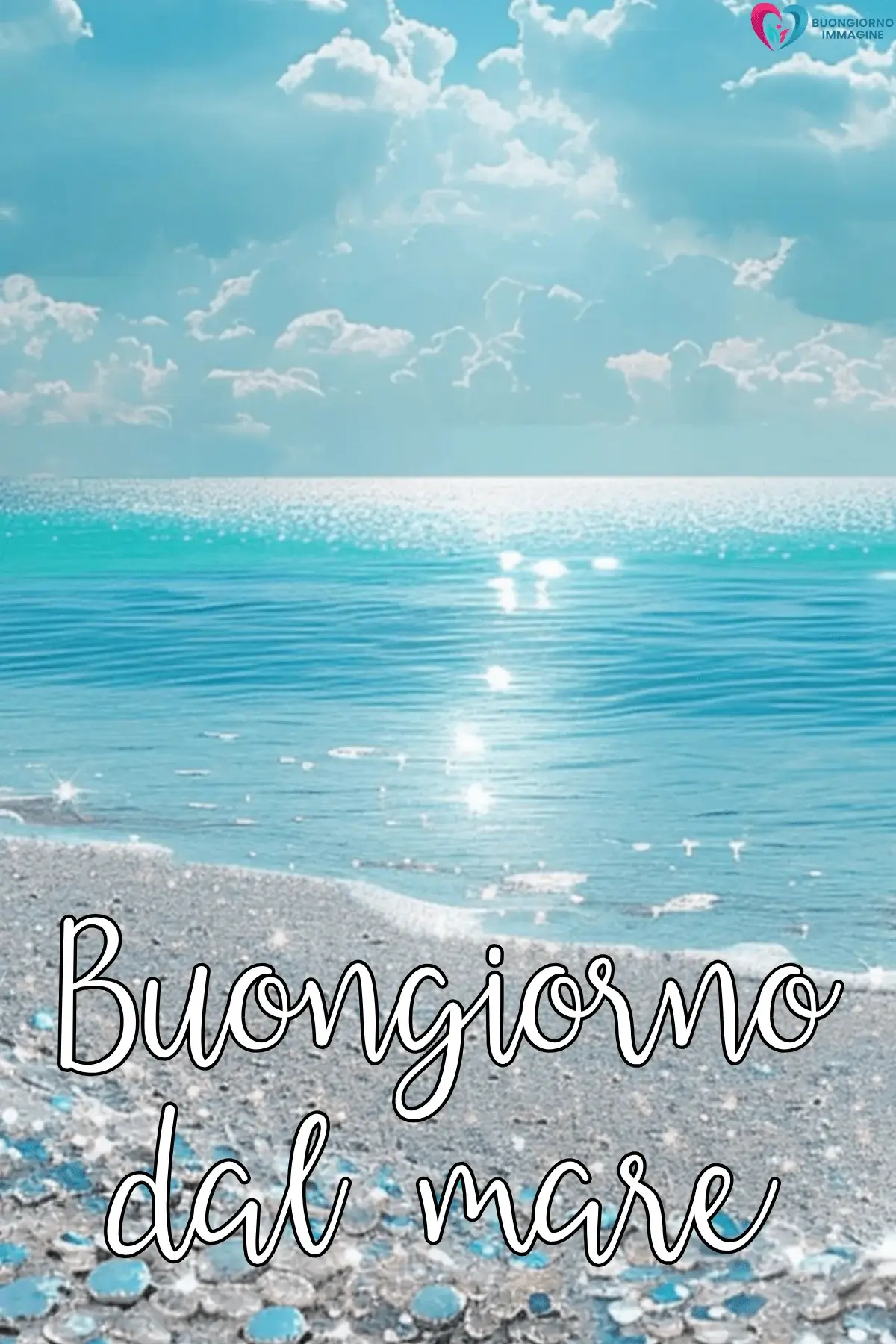 buongiorno estate luminoso acqua turchese cielo riflessi orizzonte