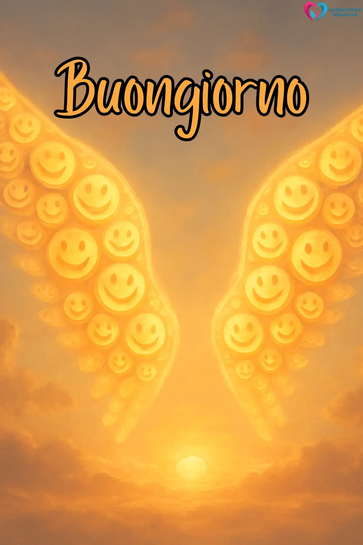 le ali del sorriso buongiorno con frase motivazionale breve