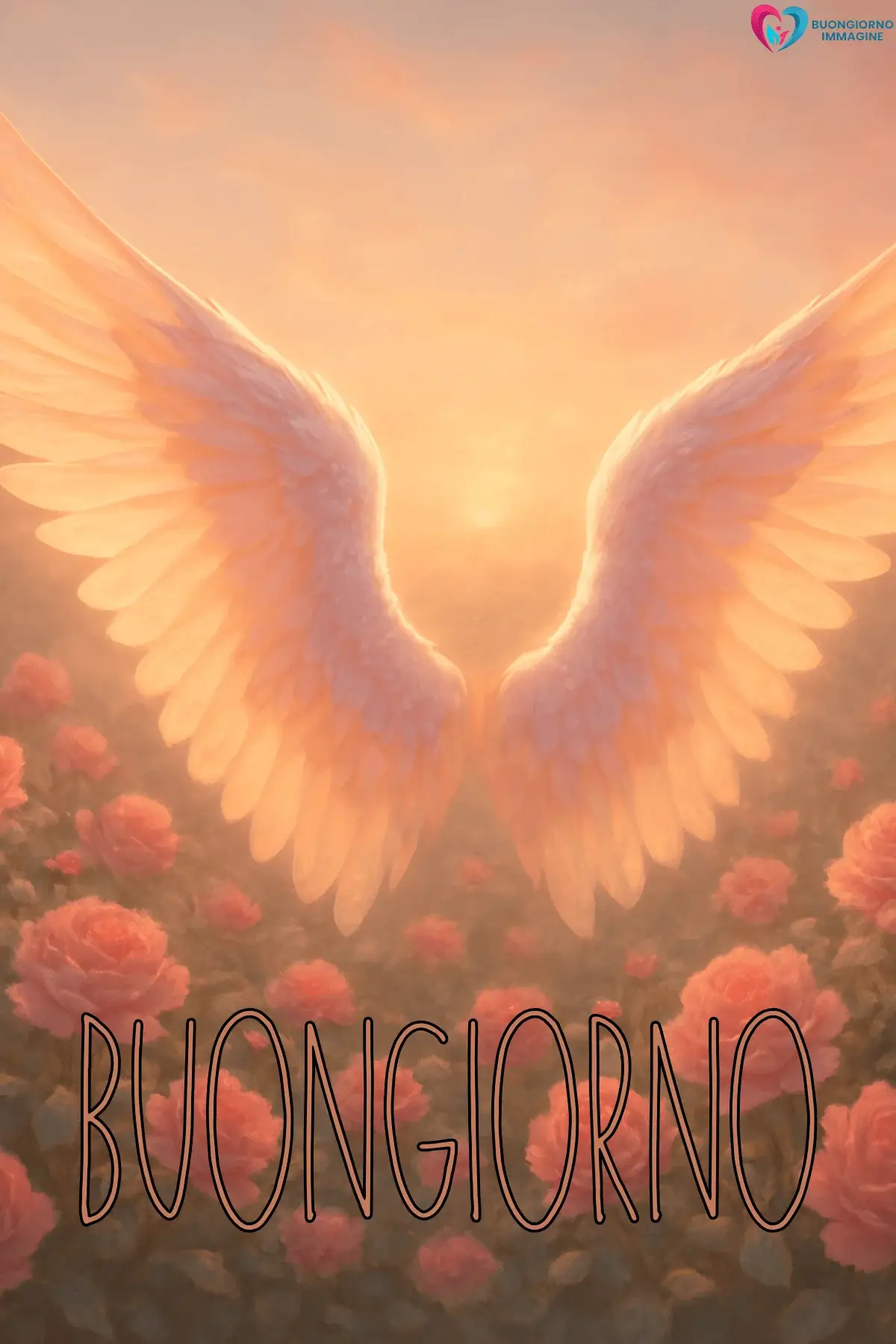 le ali del sorriso buongiorno con pensieri felici