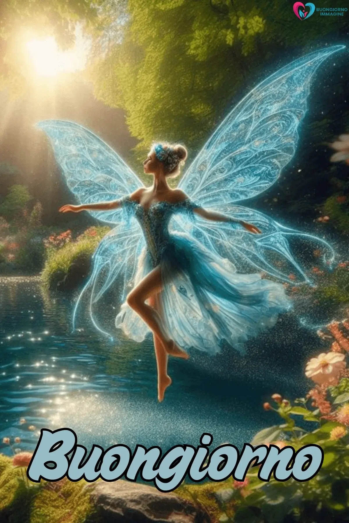 le fate del sole buongiorno con dettagli floreali