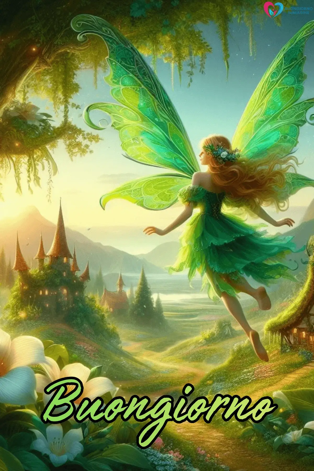le fate del sole buongiorno con frase di speranza