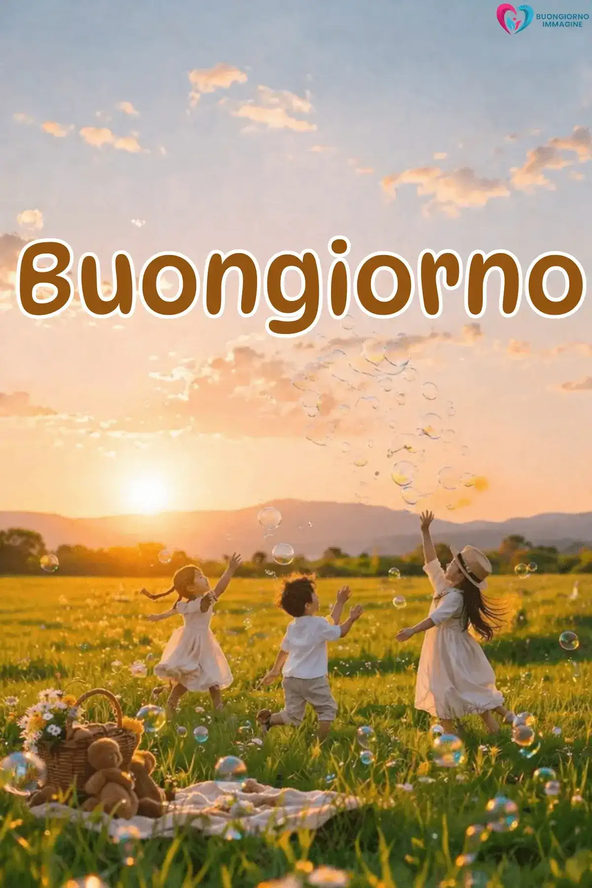 foto buongiorno bambini dolce 3