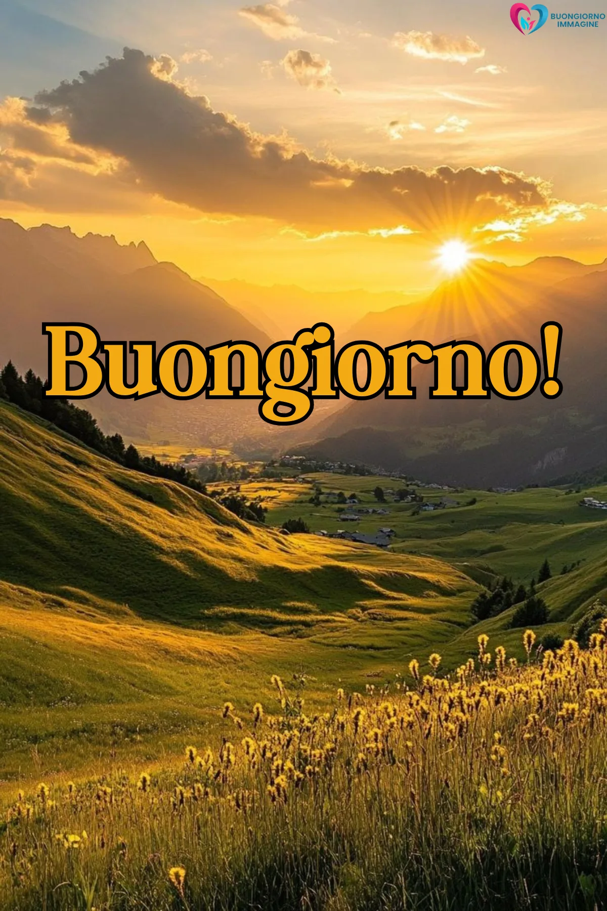 valle montana soleggiata urla buongiorno con tutta l'anima - buongiornoimmagine.it - settembre 2026