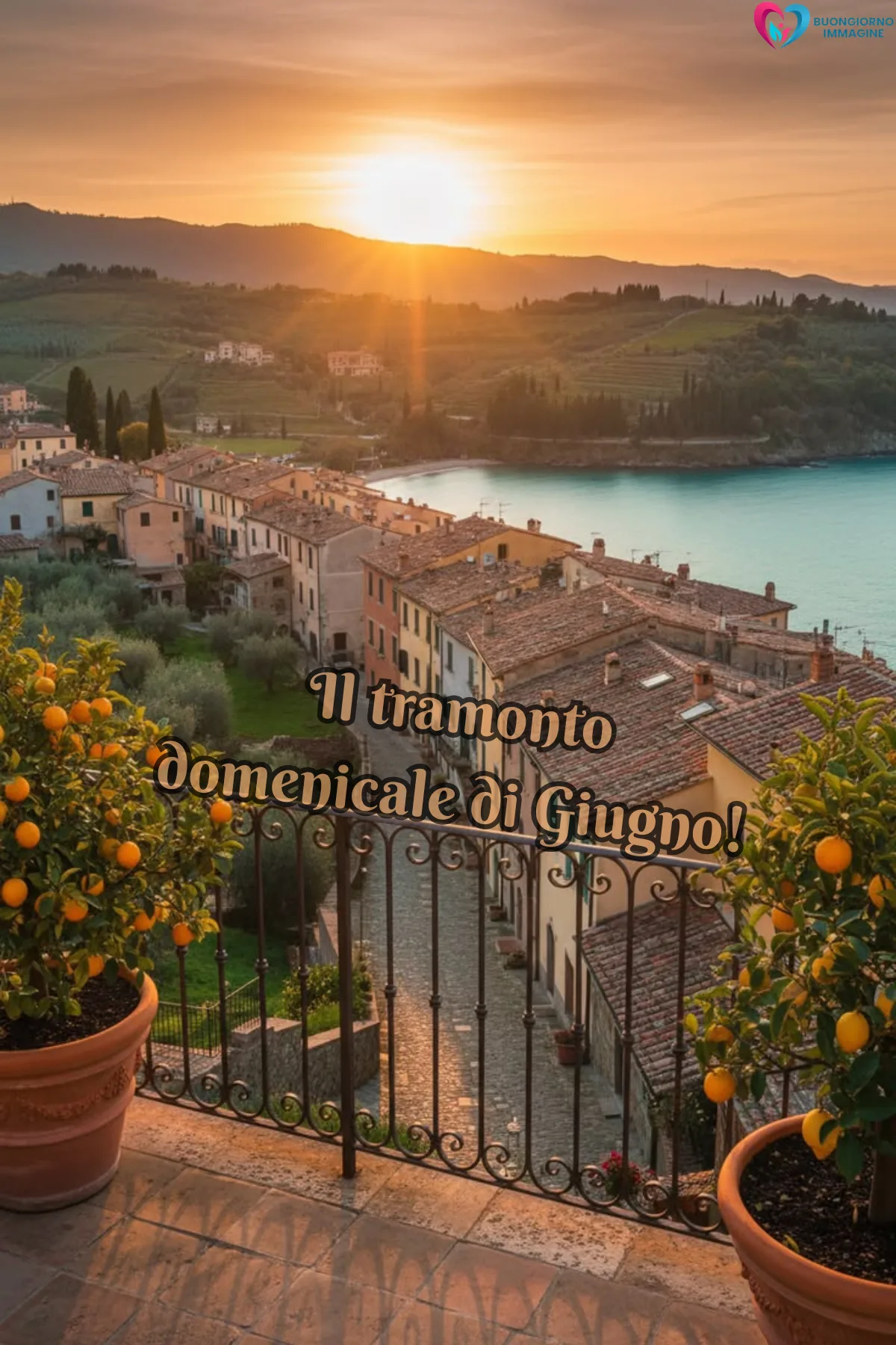 buona domenica di giugno immagini con gatto assonnato e cuscini