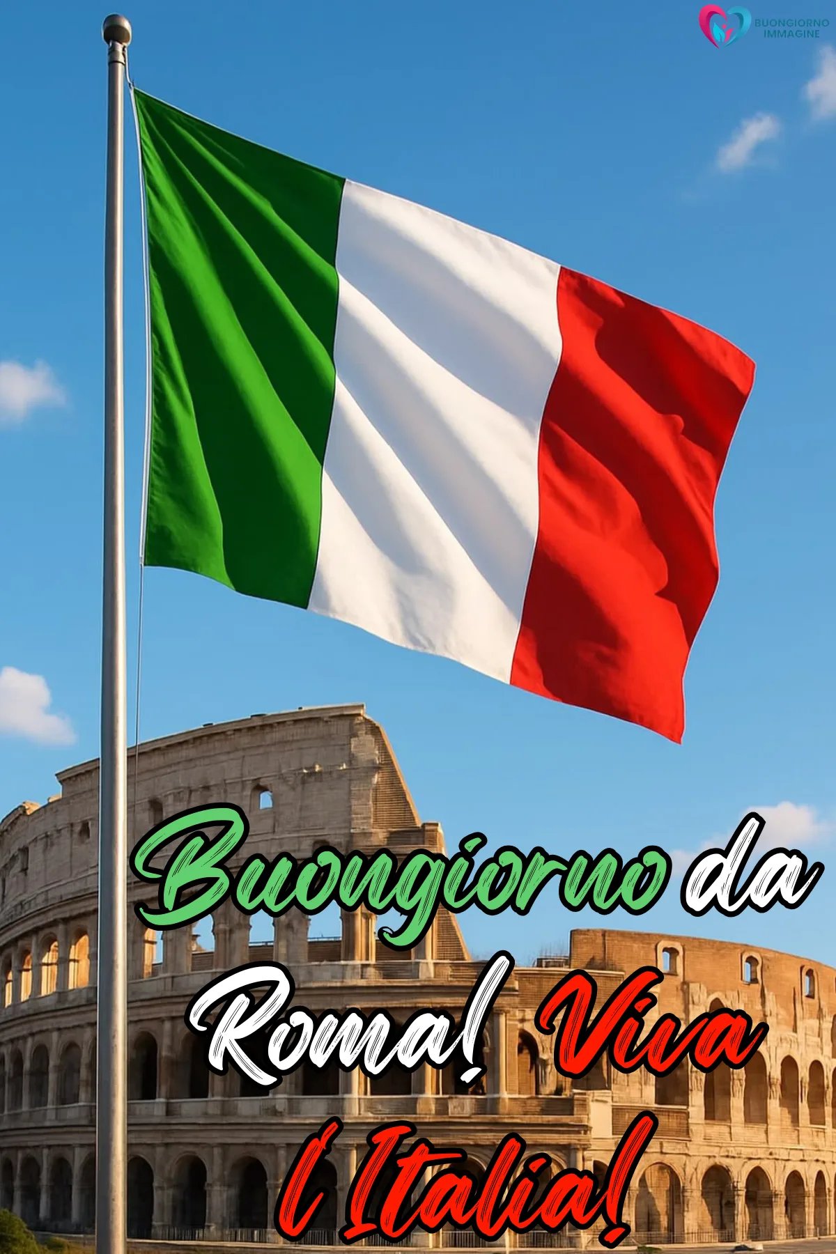 buongiorno 2 giugno festa della repubblica con colazione e tazza fumante