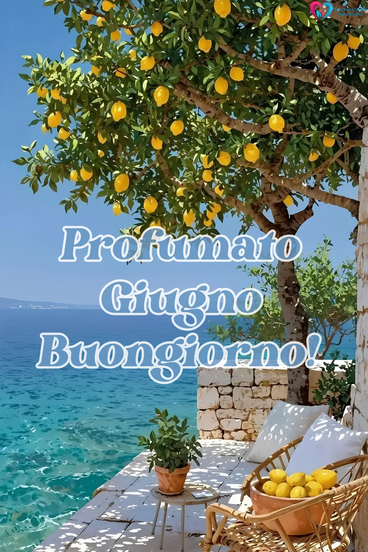 buongiorno benvenuto giugno immagini con caffè e biscotti freschi
