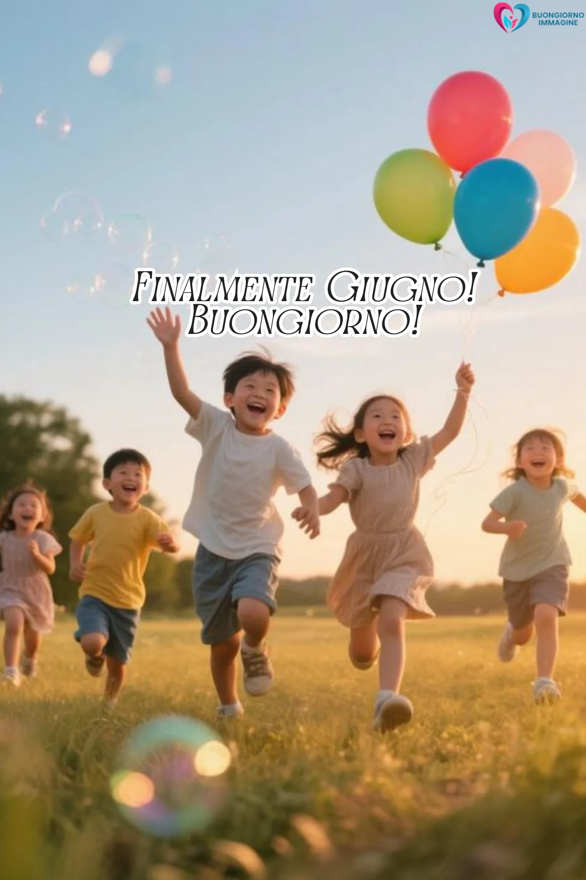 buongiorno benvenuto giugno immagini con terrazza e colazione italiana