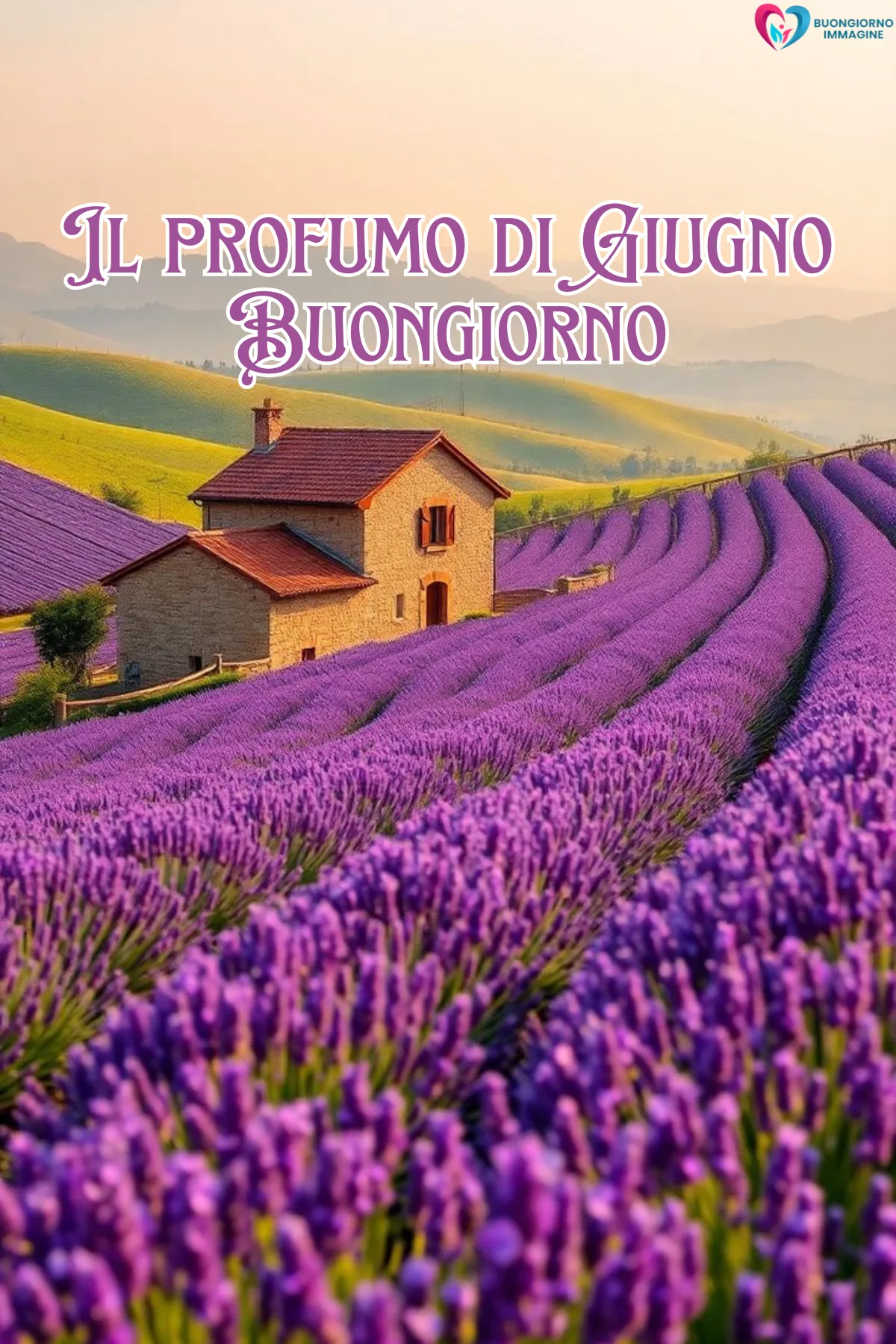 buongiorno benvenuto giugno immagini con colazione e tazza fumante
