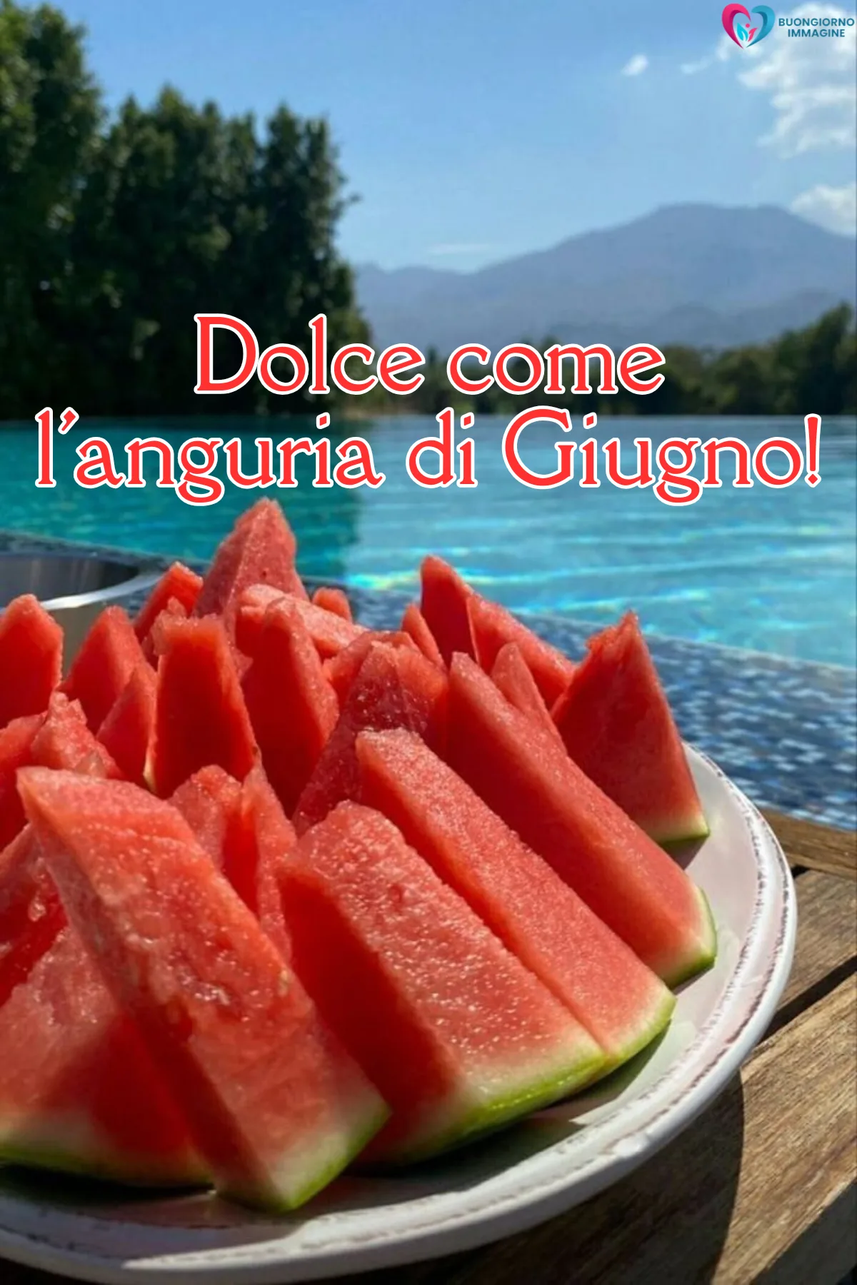buongiorno benvenuto giugno immagini con paesaggio luminoso del mattino