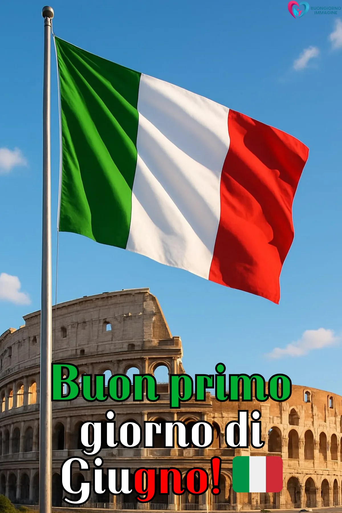 buongiorno buon primo giugno immagini con bouquet di rose fresche