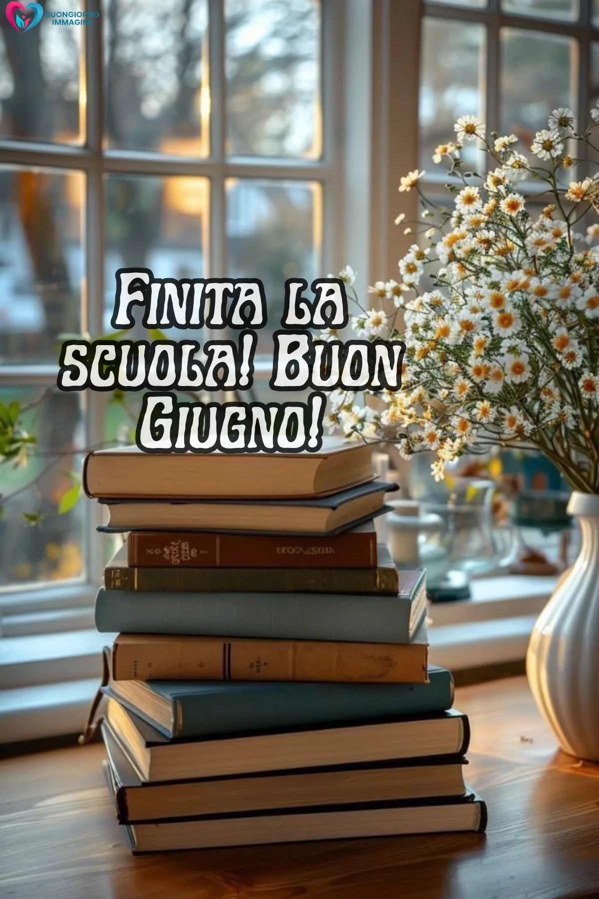 buongiorno buon primo giugno immagini con colazione e tazza fumante