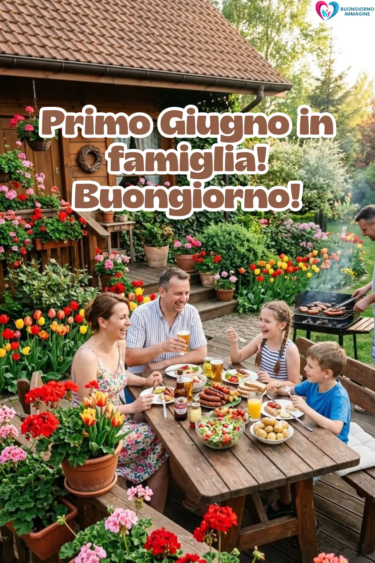buongiorno buon primo giugno immagini con paesaggio luminoso del mattino