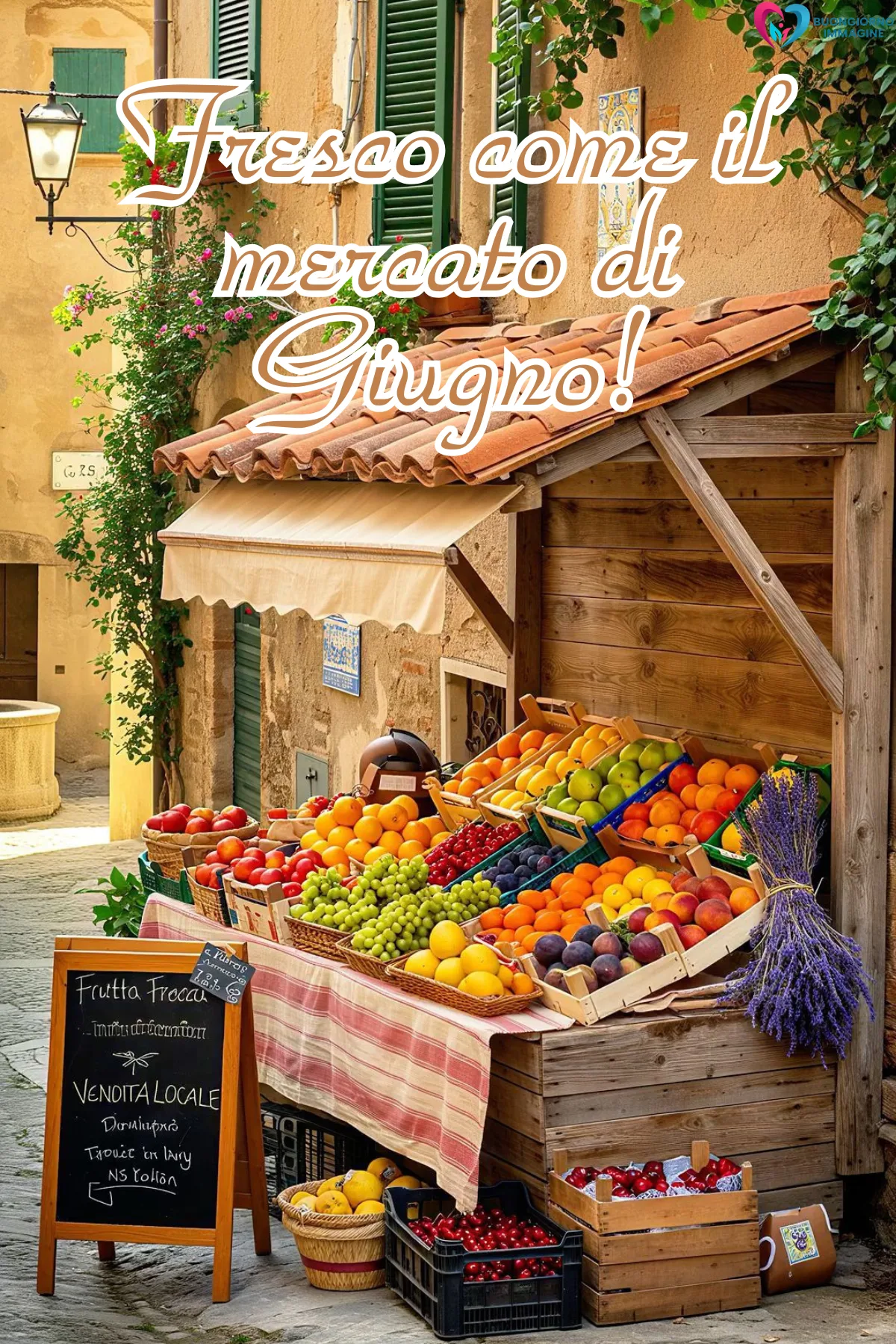 buongiorno buon primo giugno immagini con fiori colorati e sole