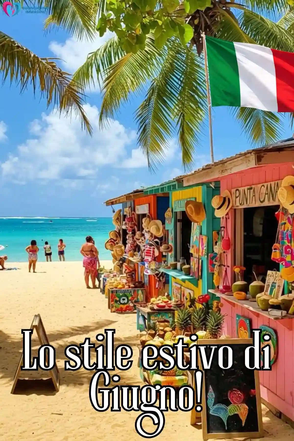 inizio estate giardino fiorito e farfalle (compresso) — buongiorno giugno