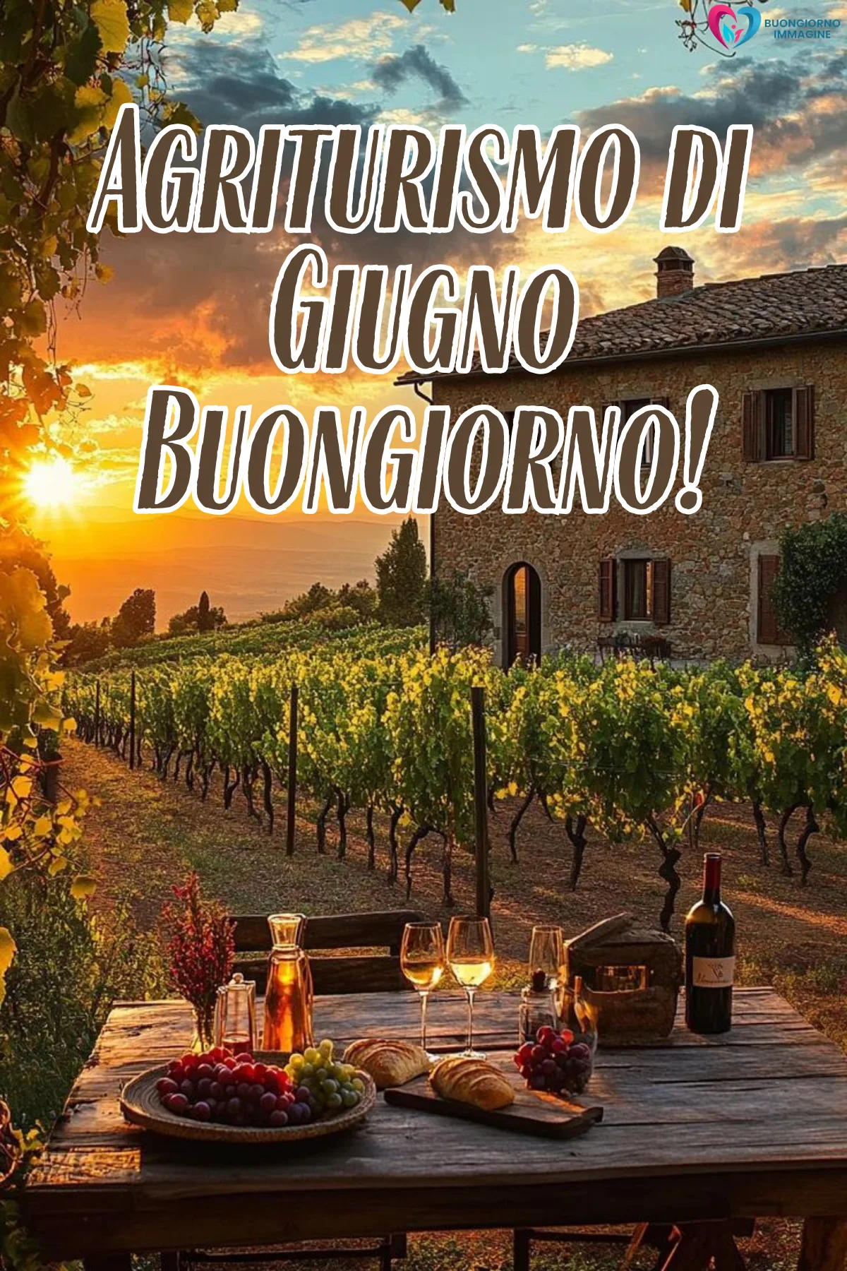 buongiorno estate 21 giugno immagini con cielo azzurro e nuvole rosa