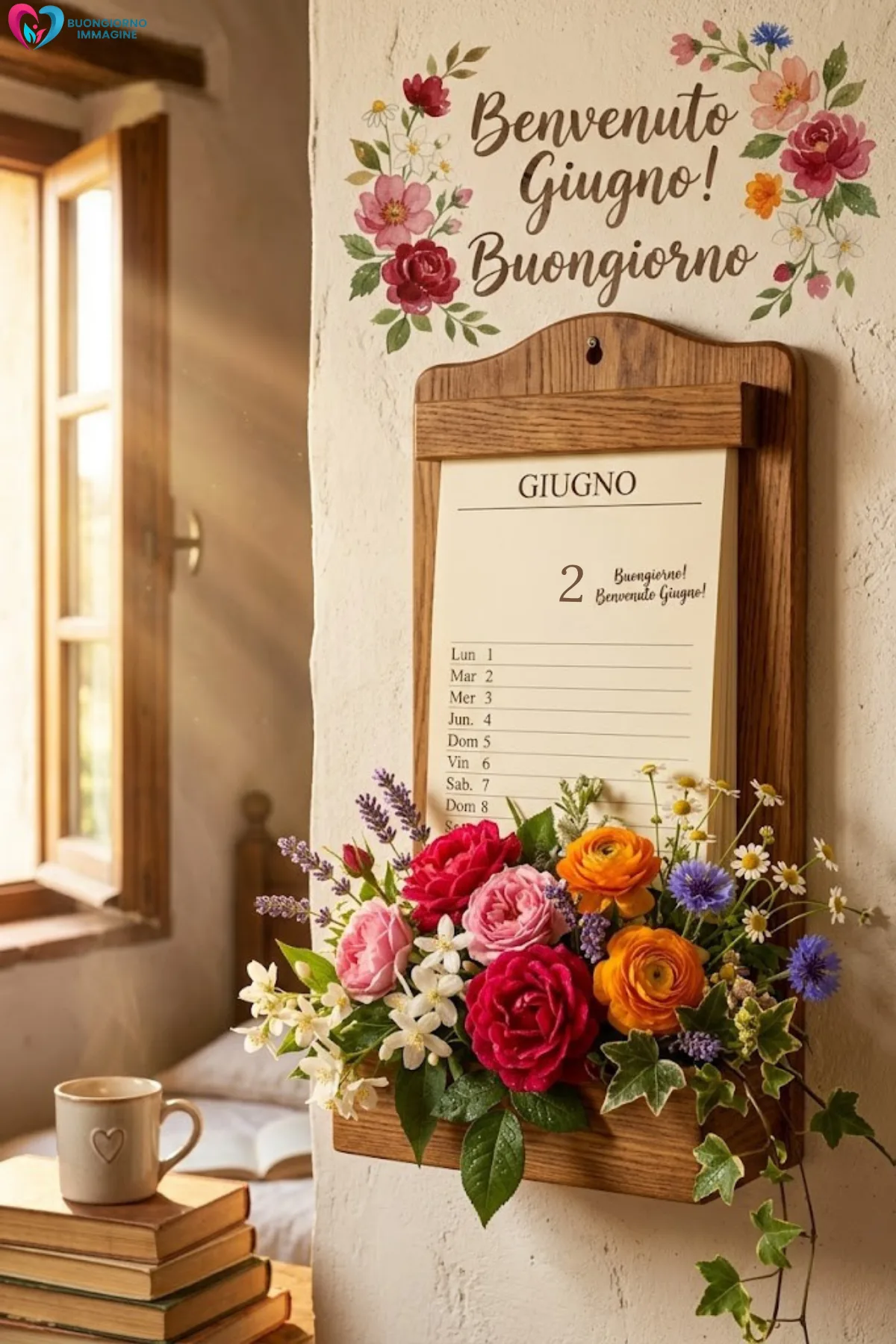 buongiorno giugno immagini nuove gratis con terrazza e colazione italiana