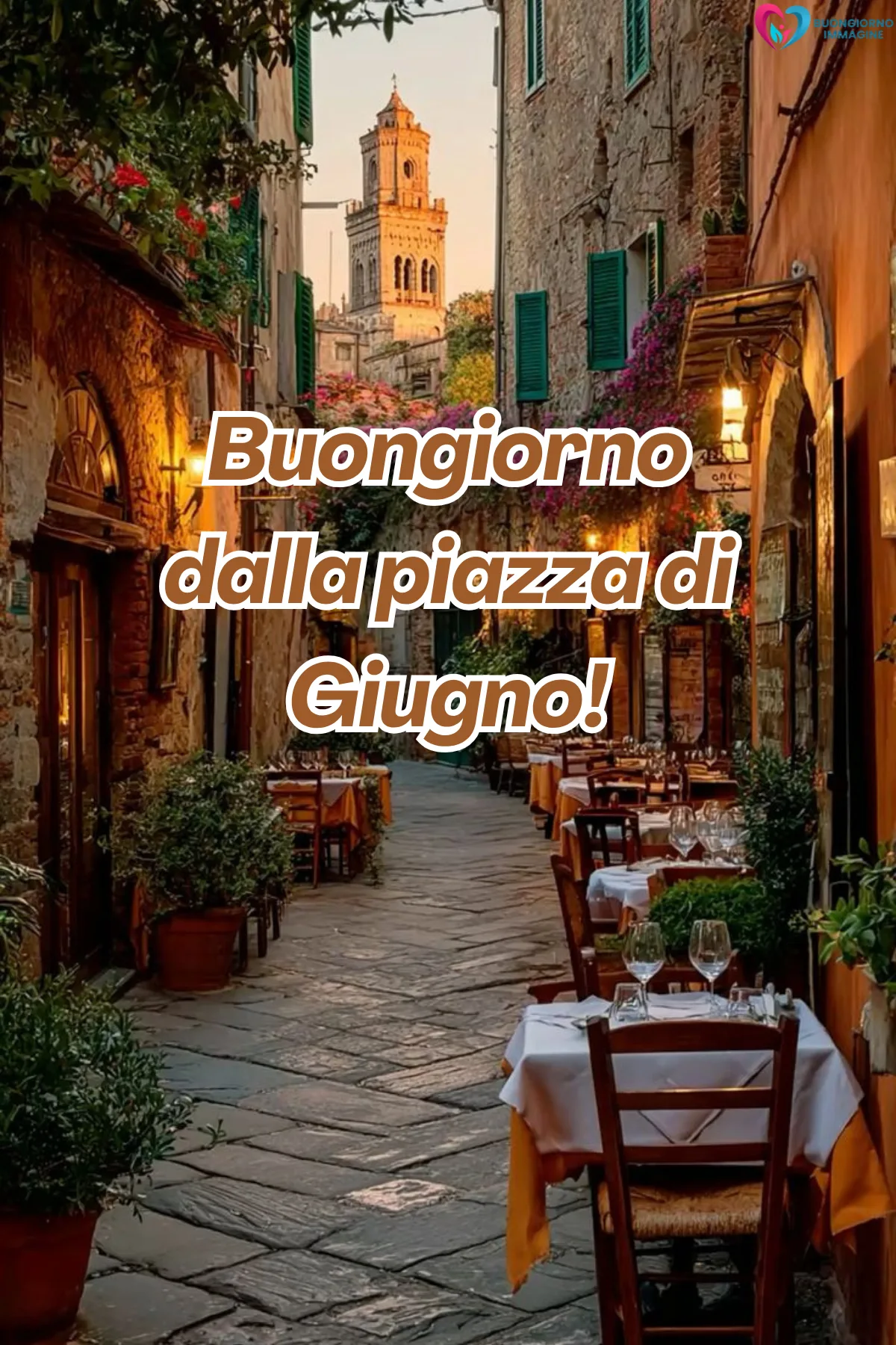 buongiorno giugno immagini nuove gratis con colazione e tazza fumante