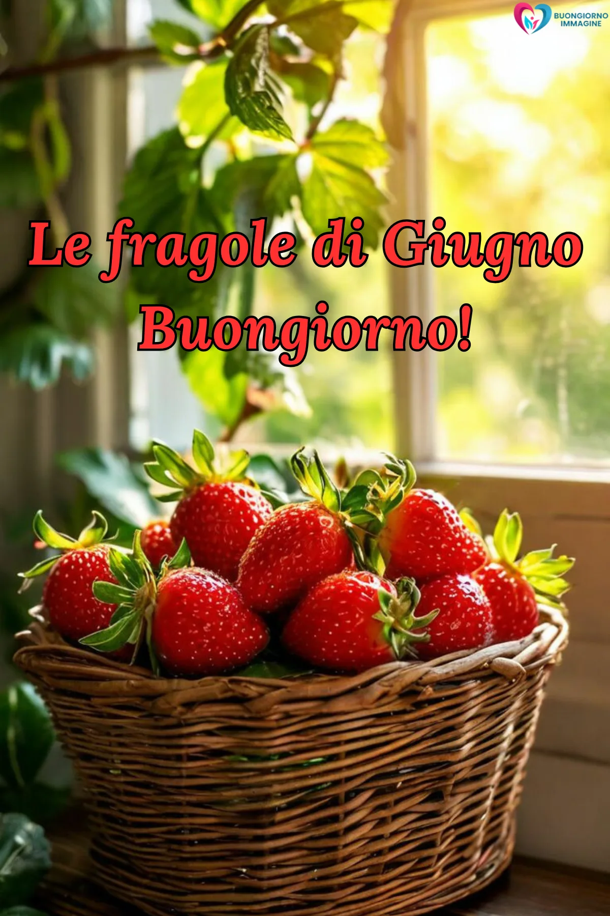 buongiorno giugno immagini nuove gratis con cielo azzurro e nuvole rosa