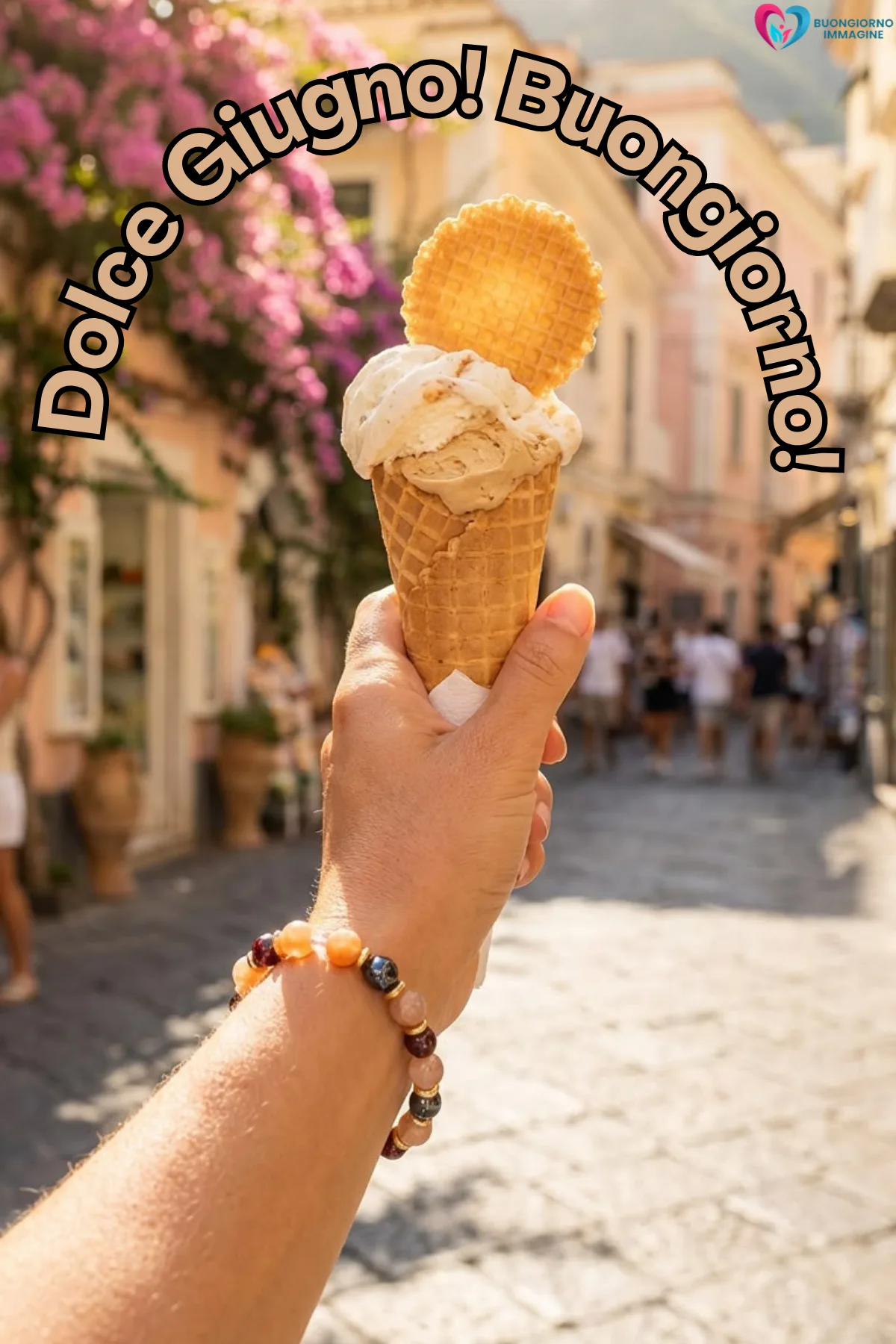 buongiorno giugno immagini nuove gratis con mare e alba dorata