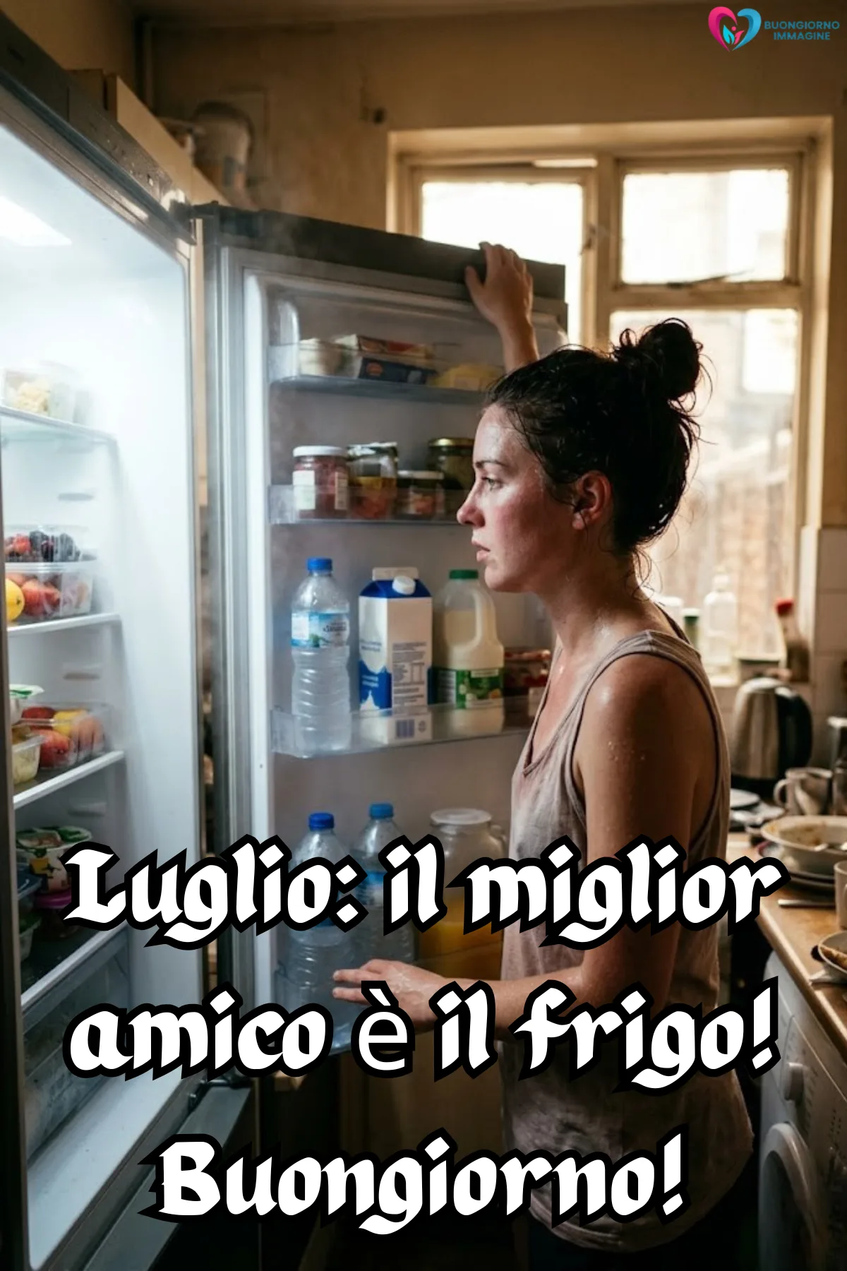 buongiorno luglio divertente - immagini simpatiche gratis per WhatsApp