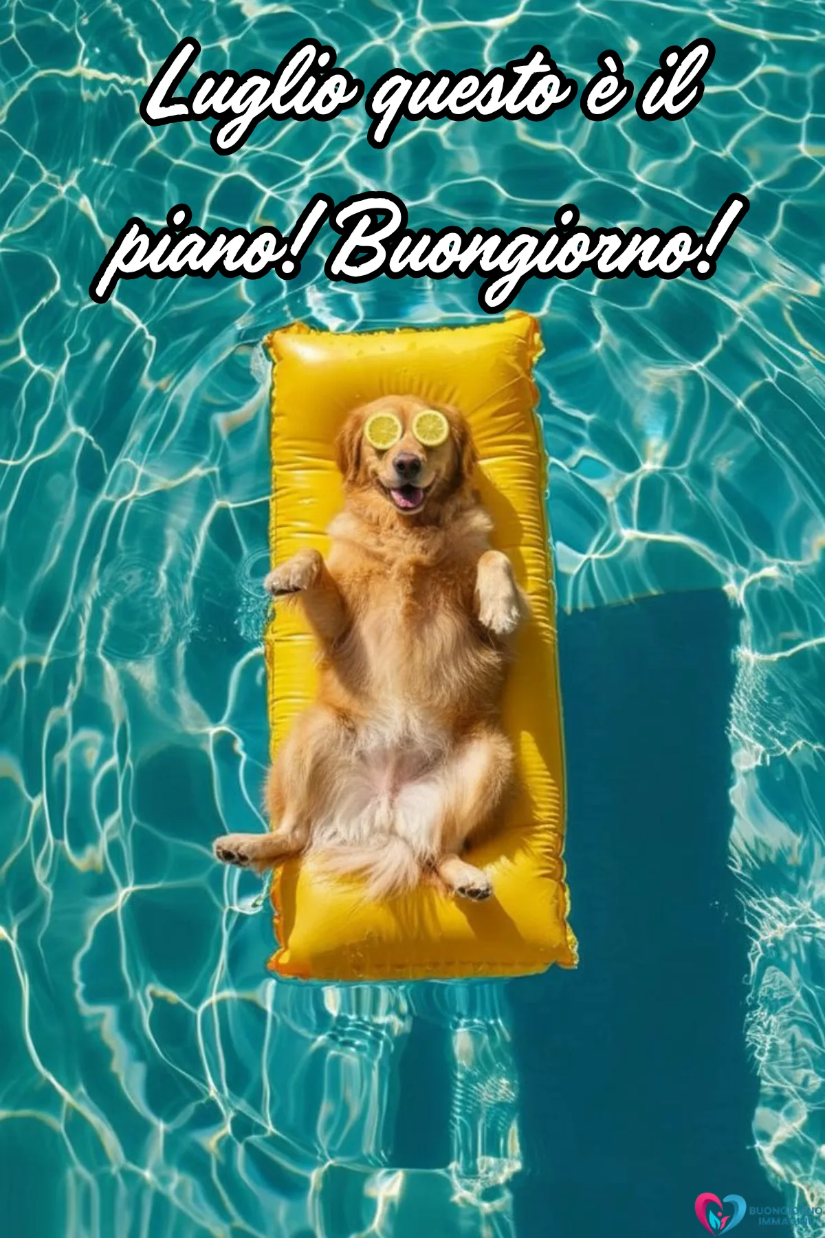 buongiorno luglio divertente - immagini simpatiche gratis per WhatsApp