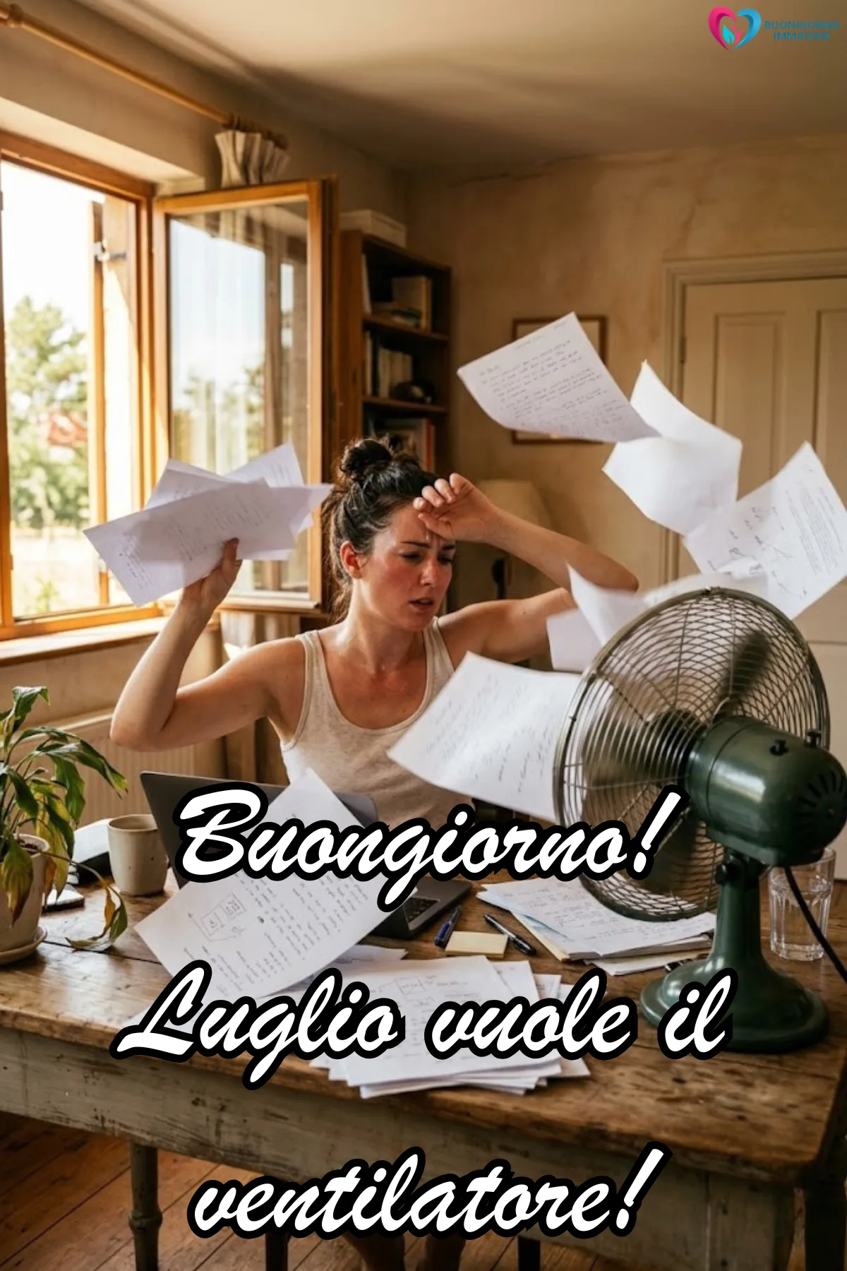 buongiorno luglio divertente - immagini simpatiche gratis per WhatsApp