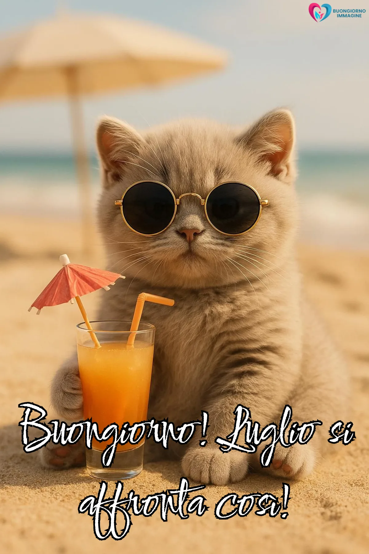 buongiorno luglio divertente - immagini simpatiche gratis per WhatsApp