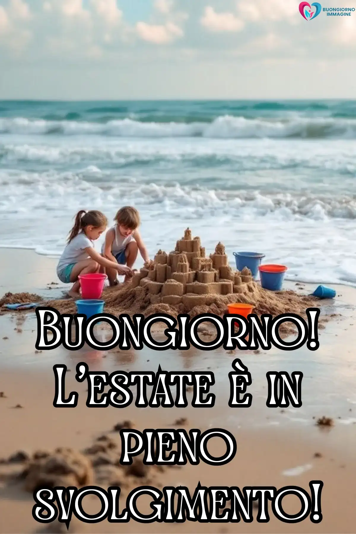 immagine luglio ironica mare caldo gratis WhatsApp