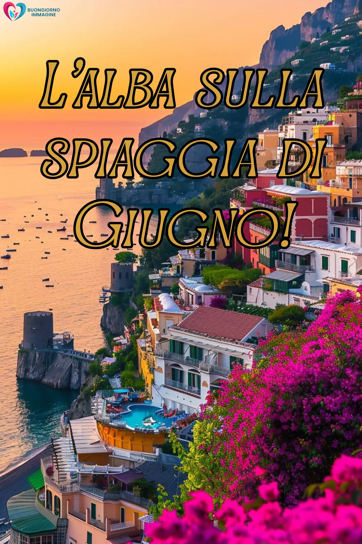 giugno immagini buongiorno nuove gratis con giardino fiorito e farfalle