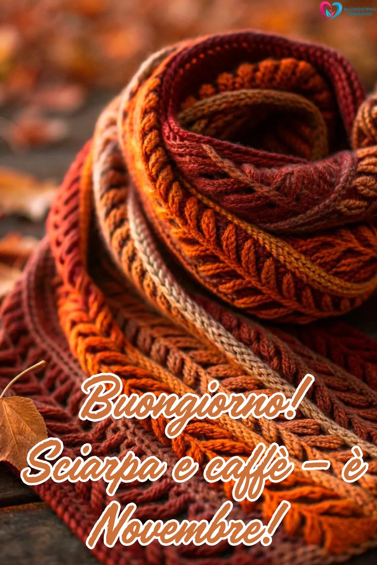 Buongiorno novembre - immagini gratis per WhatsApp